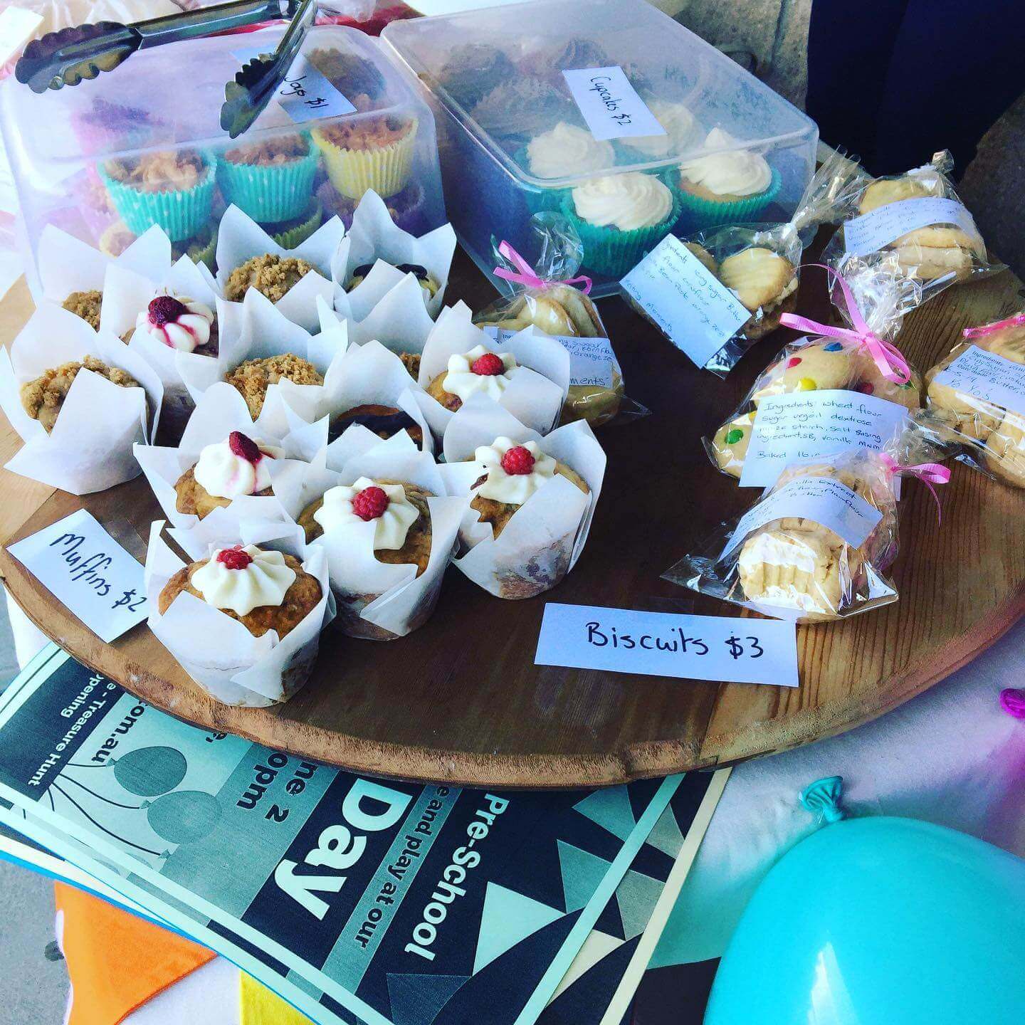 muffins and biscuits fundraising