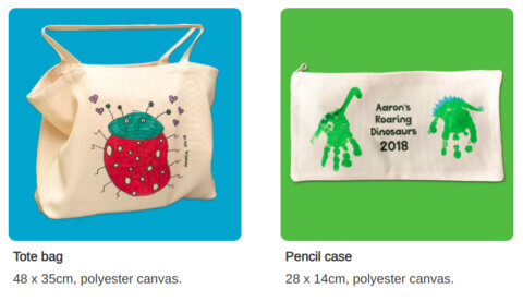 tote bag and pencil case